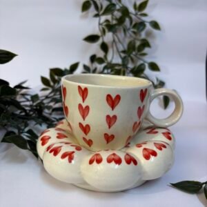 All Hearts Cloud Cup and Plate