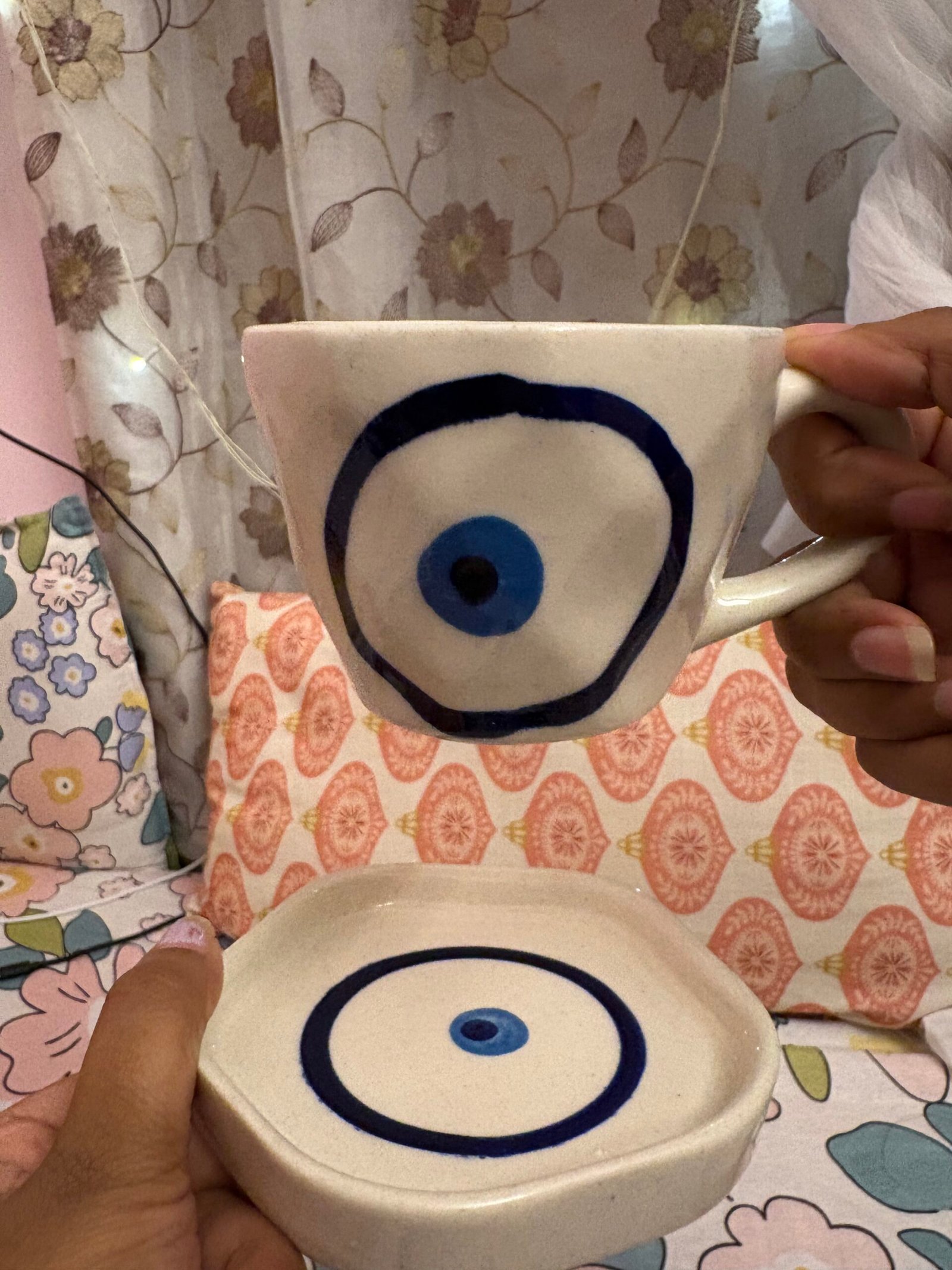 Evil Eye Cup and Plate - Image 4